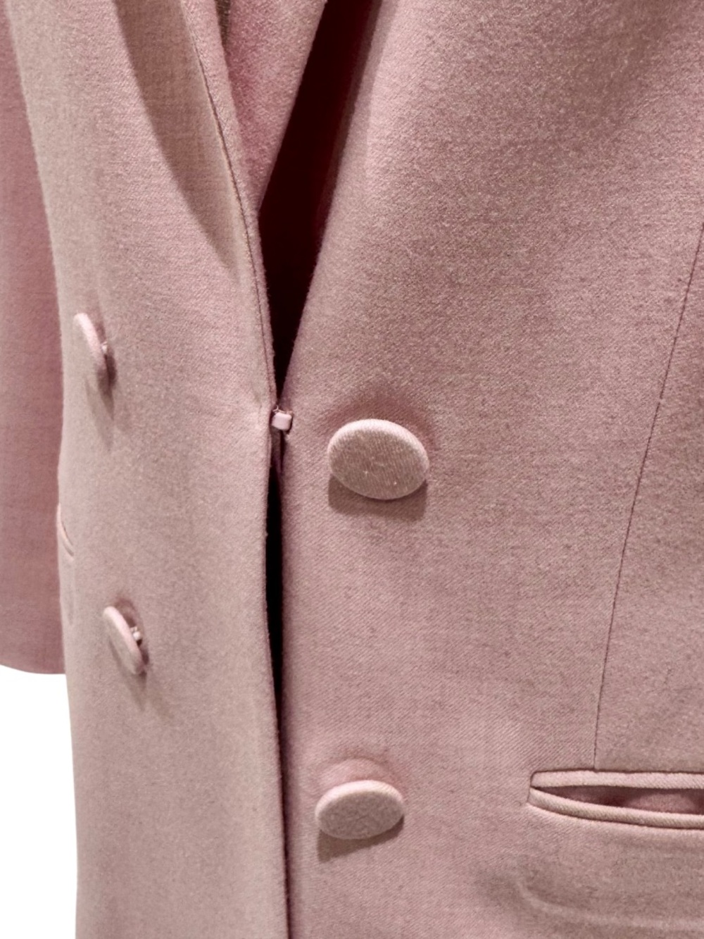 Express Double-Breasted Blazer in Pale Pink (L) - Picture 10 of 13